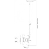 SOPORTE APPROX TECHO PARA TV APPSTT01 17-42"