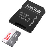 MICRO SD XC SANDISK ULTRA 128GB CL10 + ADAPTADOR
