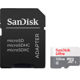 MICRO SD XC SANDISK ULTRA 128GB CL10 + ADAPTADOR