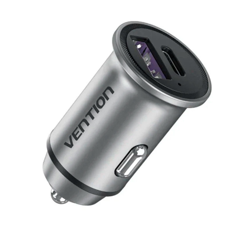 CARGADOR DE COCHE VENTION FFFH0/ 1XUSB-TIPO C/ 1XUSB/ 30W