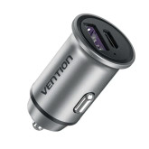 CARGADOR DE COCHE VENTION FFFH0/ 1XUSB-TIPO C/ 1XUSB/ 30W