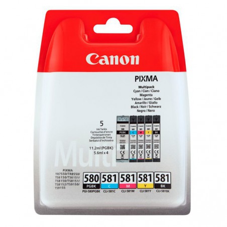 MULTIPACK CANON ORIG.PGI580BK+CLI581K/C/M/Y(2078C006)