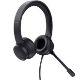 AURICULARES TRUST AYDA CON MICROFONO USB NEGROS