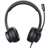 AURICULARES TRUST AYDA CON MICROFONO USB NEGROS