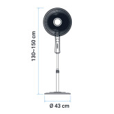 VENTILADOR DE PIE ZERMATT 3050W BLANCO