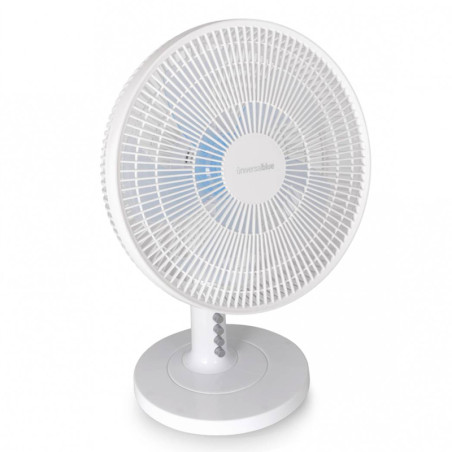 VENTILADOR SOBREMESA ESPOT 35W ASPAS 12" BLANCO