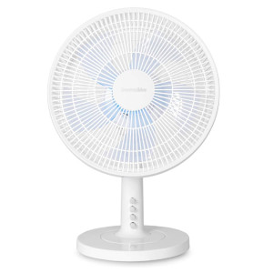 VENTILADOR SOBREMESA ESPOT 35W ASPAS 12" BLANCO