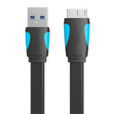 CABLE VENTION ALARGADOR USB 3.0 MICROUSB M/USB M 0.50 AZUL