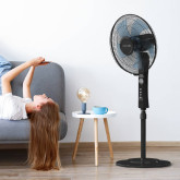 VENTILADOR DE PIE ZERMATT 7050B NEGRO