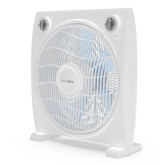 VENTILADOR BOX FAN. DIM ASPAS 12". 45W. MECANICO. BLANCO