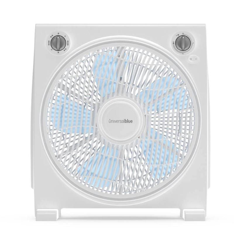 VENTILADOR BOX FAN. DIM ASPAS 12". 45W. MECANICO. BLANCO