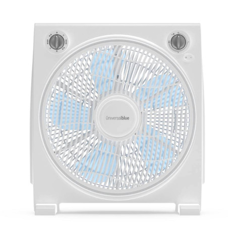 VENTILADOR BOX FAN. DIM ASPAS 12". 45W. MECANICO. BLANCO