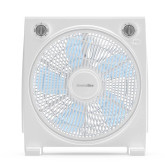 VENTILADOR BOX FAN. DIM ASPAS 12". 45W. MECANICO. BLANCO