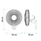 VENTILADOR DE PARED SÖLDEN 7050W BLANCO