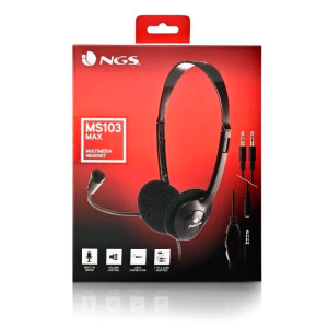 AURICULAR+ MICROFONO NGS MS103MAX JACK 3.5MM NEGRO/AZUL