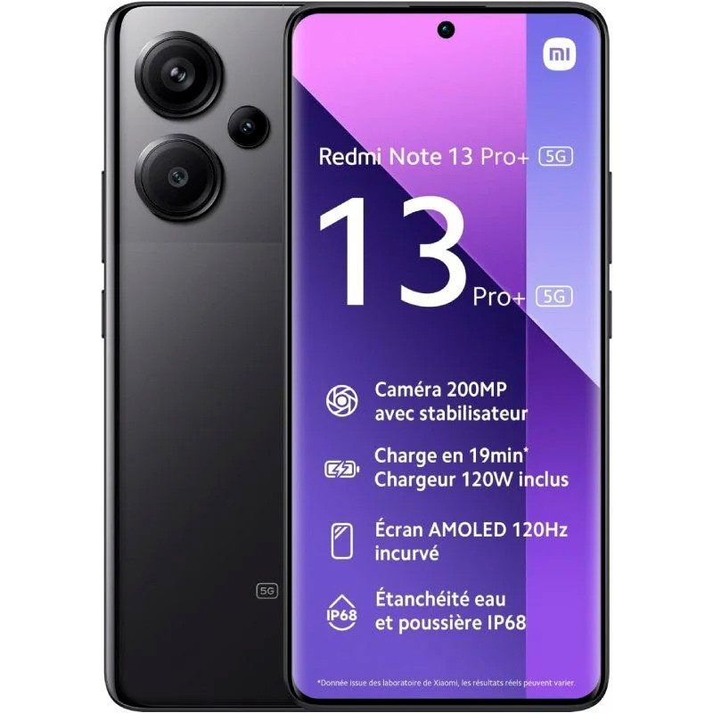 SMARTPHONE XIAOMI REDMI NOTE 13 PRO+ 12GB 512GB 6.67" 5G NEG
