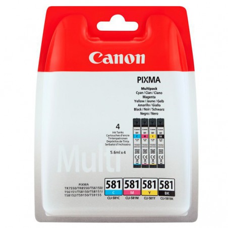 INK JET CANON ORIG. CLI-581 PACK 4 COLORES 2103C005