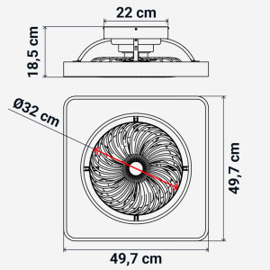 VENTILADOR DE TECHO SOLANO 7048W
