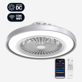 VENTILADOR DE TECHO LESTE 7050W BLANCO Y PLATEADO