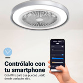 VENTILADOR DE TECHO LESTE 7050W BLANCO Y PLATEADO