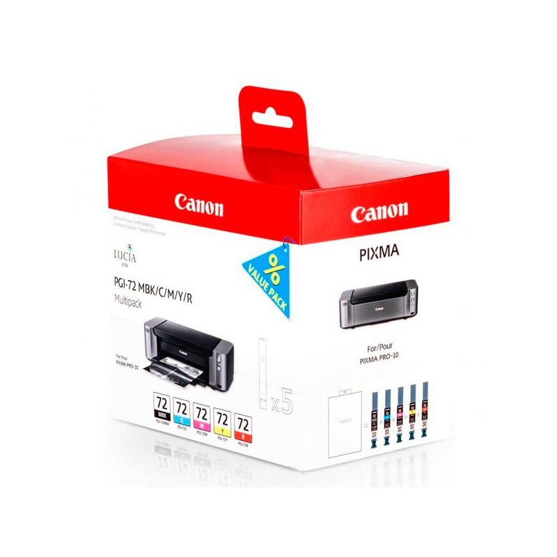 INK JET CANON ORIG.PGI-72KIT COLOR MBK/C/M/Y/R