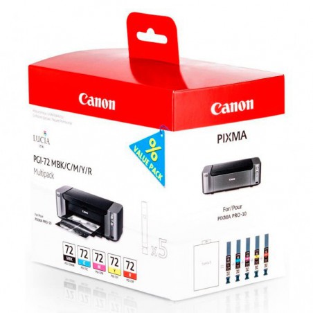 INK JET CANON ORIG.PGI-72KIT COLOR MBK/C/M/Y/R