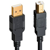 CABLE USB 2.0 REPETIDOR A MACHO/ B MACHO 10 M. NEGRO