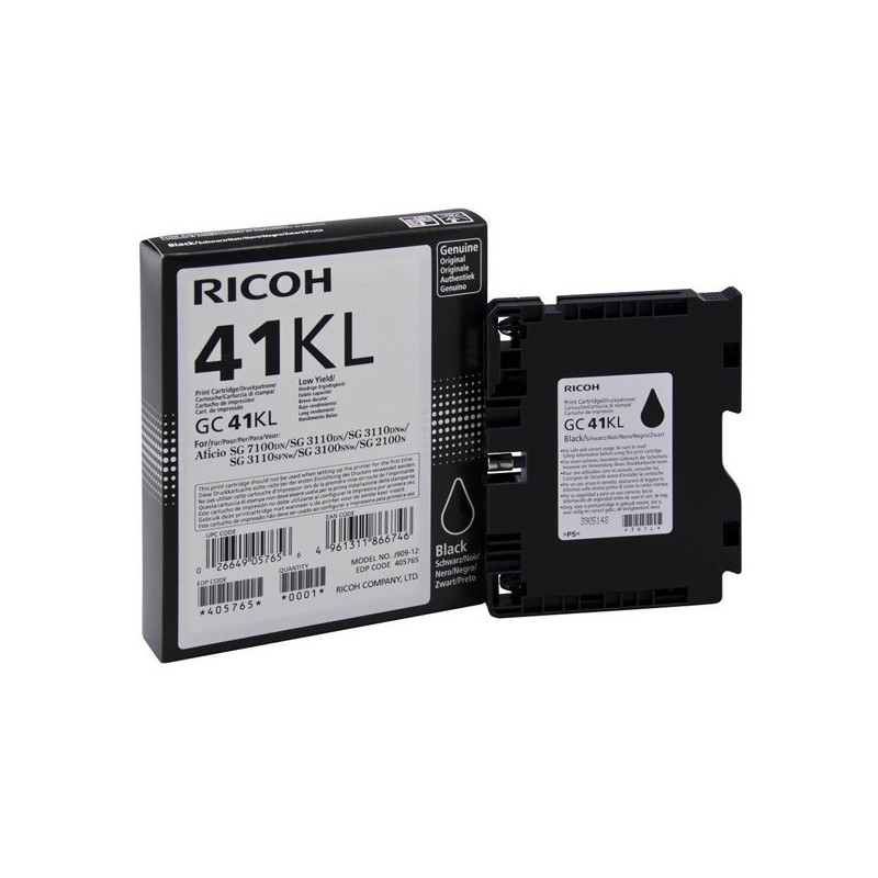 INK JET RICOH ORIG. GC-41-KL NEGRO 600 PAG.