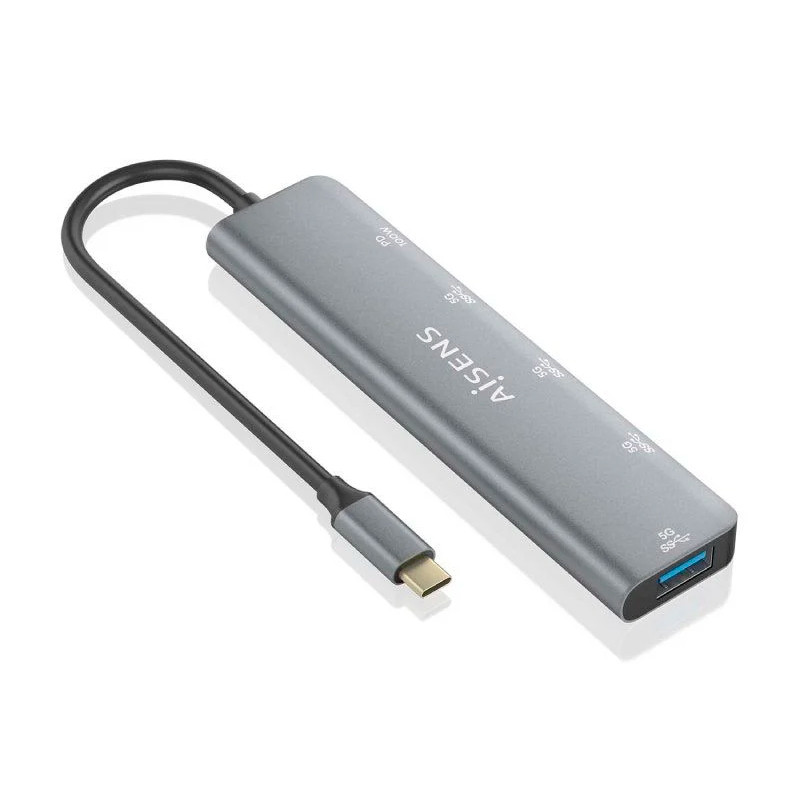 HUB USB TIPO C AISENS A109-0857 USB-A X2 USB-C X2 PD 