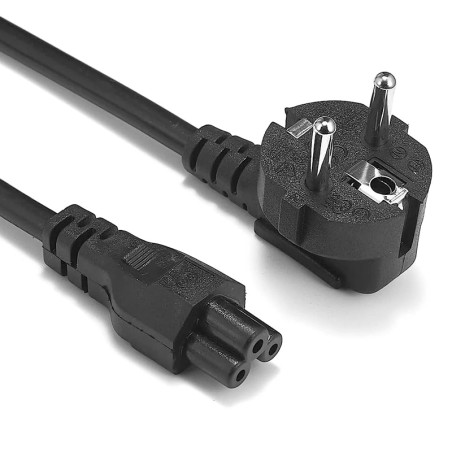 CABLE ALIMENTACION TREBOL MACHO  IEC C5  5MTRS 