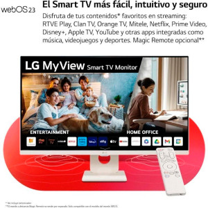MONITOR LG MYVIEW SMART TV MULTIMEDIA BLANCO 32SR50F-W