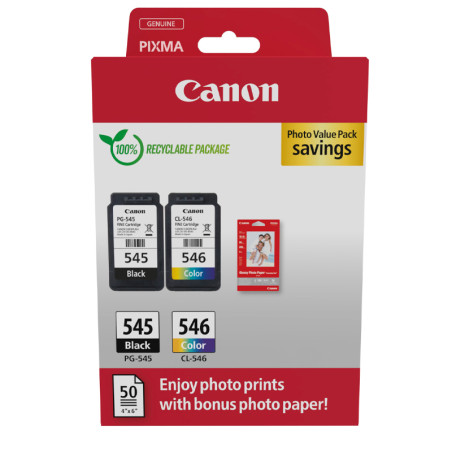 MULTIPACK CANON ORIG.PG545 + CLI546 +PAPEL 150 UND