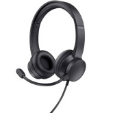 AURICULARES TRUST HS-201 ON-EAR MICROF NEGR