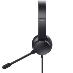 AURICULARES TRUST HS-201 ON-EAR MICROF NEGR