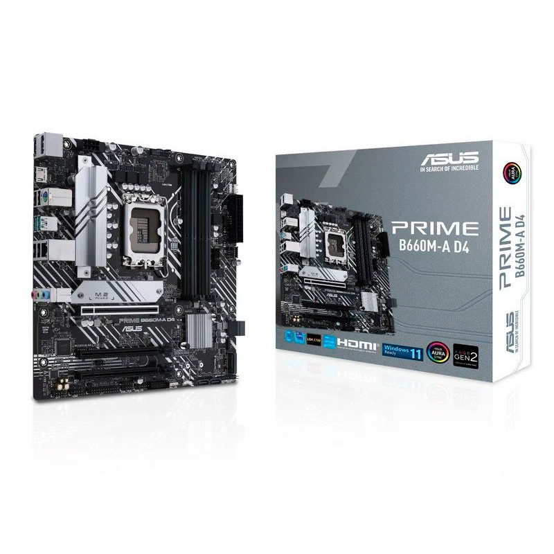 PLACA BASE ASUS PRIME B660M-A D4 CSM SOCKET 1700 MICRO ATX