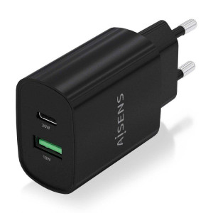 CARGADOR AISENS PARED 1XUSB TIPO-C/ 1XUSB/ 20W A110-0755