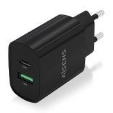 CARGADOR AISENS PARED 1XUSB TIPO-C/ 1XUSB/ 20W A110-0755