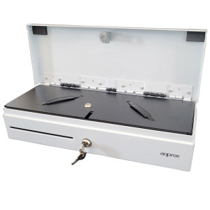 CAJON MONEDAS APPROX 46X17 APPCASH02FLIPTOPWH