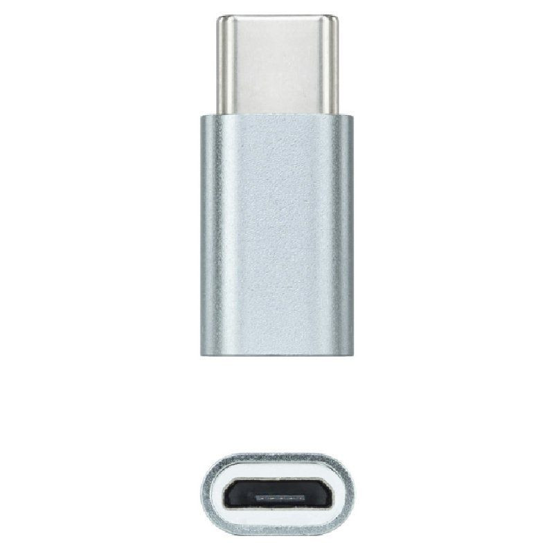 ADAP. NANOCABLE USB TIPO-C MACHO - MICROUSB HEMBRA