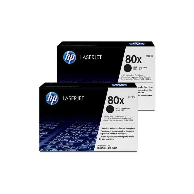 TONER HP ORIG. CF280XD DUAL PACK Nº 80X  6900 PAG