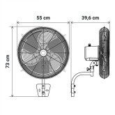 VENTILADOR DE PARED INDUSTRIAL 20"