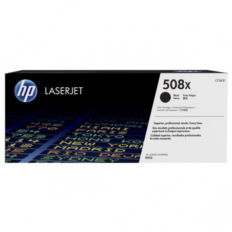 TONER HP ORIG. CF360X 508X NEGRO 12.500 PAG