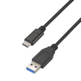 CABLE AISENS 3.1 USB TIPO-C MACHO A USB MACHO 1.5 MTS. NEGRO