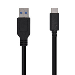 CABLE AISENS 3.1 USB TIPO-C MACHO A USB MACHO 1.5 MTS. NEGRO