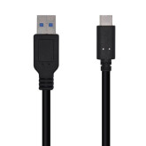 CABLE AISENS 3.1 USB TIPO-C MACHO A USB MACHO 1.5 MTS. NEGRO