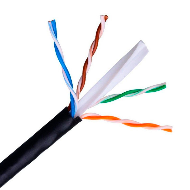 BOBINA AISENS CABLE RJ45 EXTERIORES UTP CAT.6 100MT NEGRO