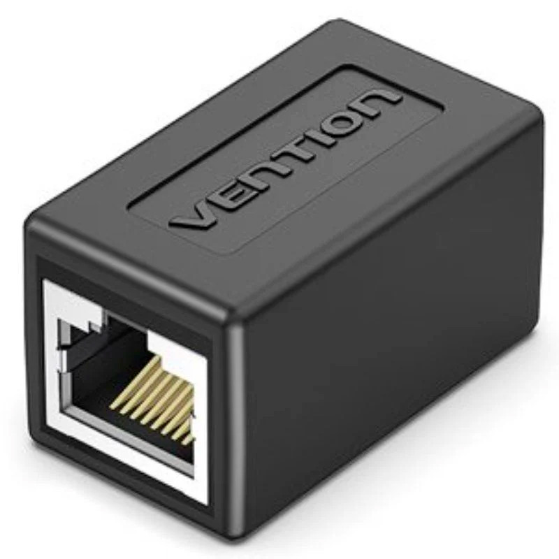 ADAPTADOR VENTION RJ45 CAT.6 FTP HEMBRA/ HEMBRA NEGRO IPVB0