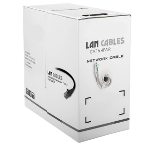 BOBINA CABLE RJ45 UTP 305 M CAT.6 FLEXIBLE
