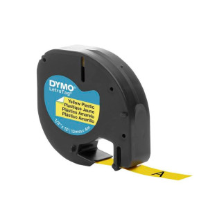 CINTA DYMO AUTOADHESIVA 12MMX 4 METROS NEGRO-AMARILLO 