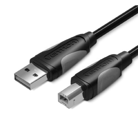 CABLE VENTION IMPRESORA USB TIPO-B MACHO- MACHO 1.50 METROS